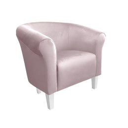 Fotel Milo tkanina welur - elegancki fotel tapicerowany