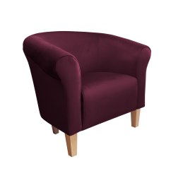 Fotel Milo tkanina welur - elegancki fotel tapicerowany