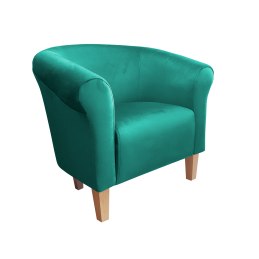 Fotel Milo tkanina welur - elegancki fotel tapicerowany