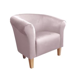 Fotel Milo tkanina welur - elegancki fotel tapicerowany