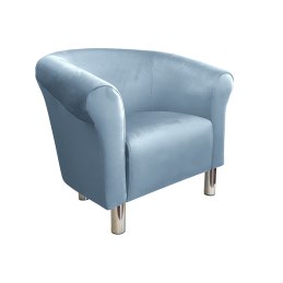Fotel Milo tkanina welur - elegancki fotel tapicerowany