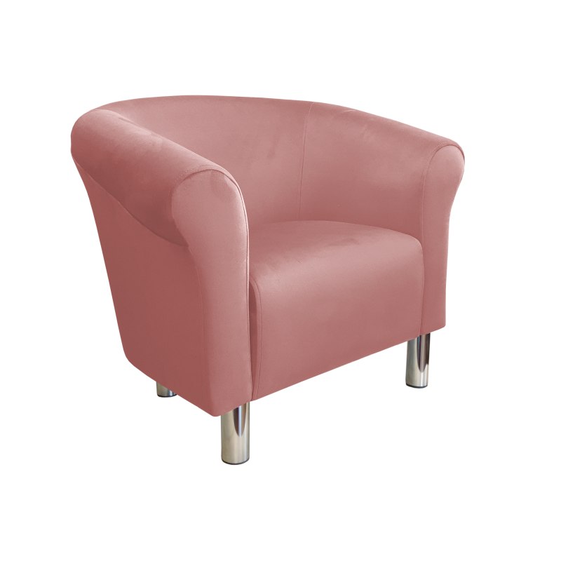 Fotel Milo tkanina welur - elegancki fotel tapicerowany