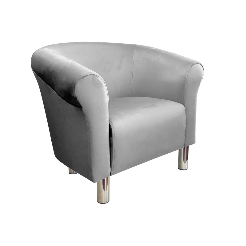 Fotel Milo tkanina welur - elegancki fotel tapicerowany