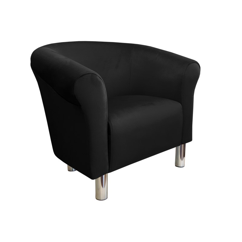 Fotel Milo tkanina welur - elegancki fotel tapicerowany