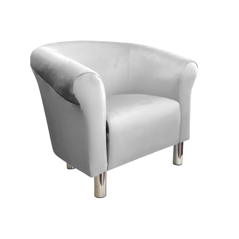 Fotel Milo tkanina welur - elegancki fotel tapicerowany