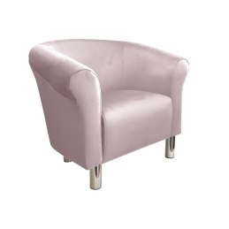 Fotel Milo tkanina welur - elegancki fotel tapicerowany