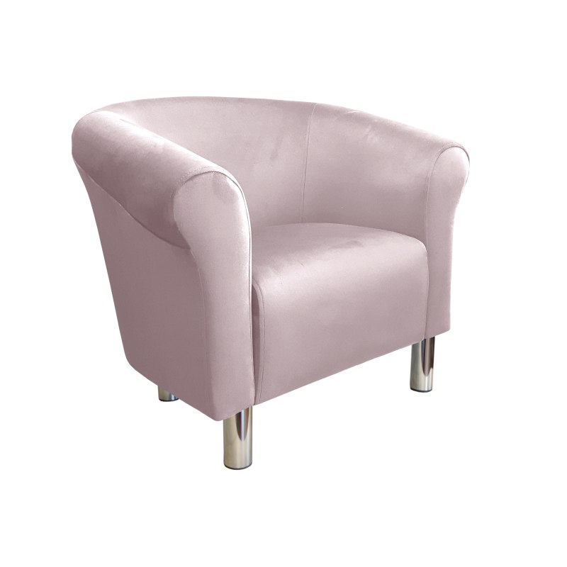 Fotel Milo tkanina welur - elegancki fotel tapicerowany