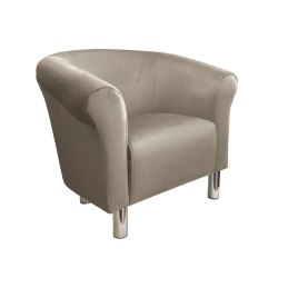 Fotel Milo tkanina welur - elegancki fotel tapicerowany