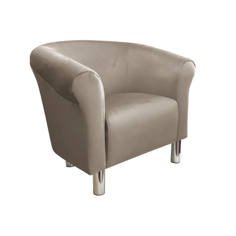 Fotel Milo tkanina welur - elegancki fotel tapicerowany