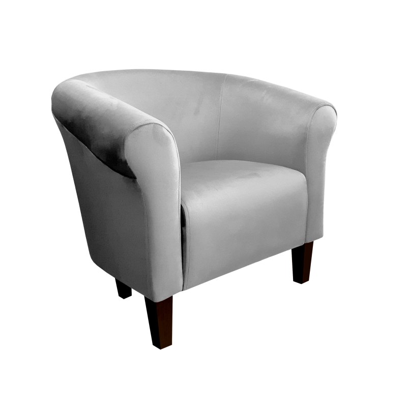 Fotel Milo tkanina welur - elegancki fotel tapicerowany