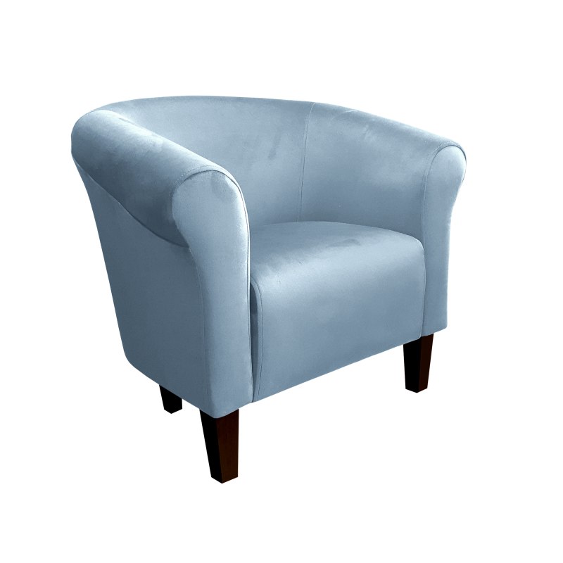 Fotel Milo tkanina welur - elegancki fotel tapicerowany