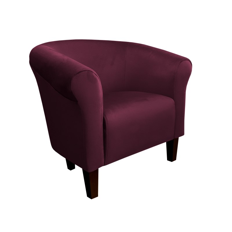 Fotel Milo tkanina welur - elegancki fotel tapicerowany