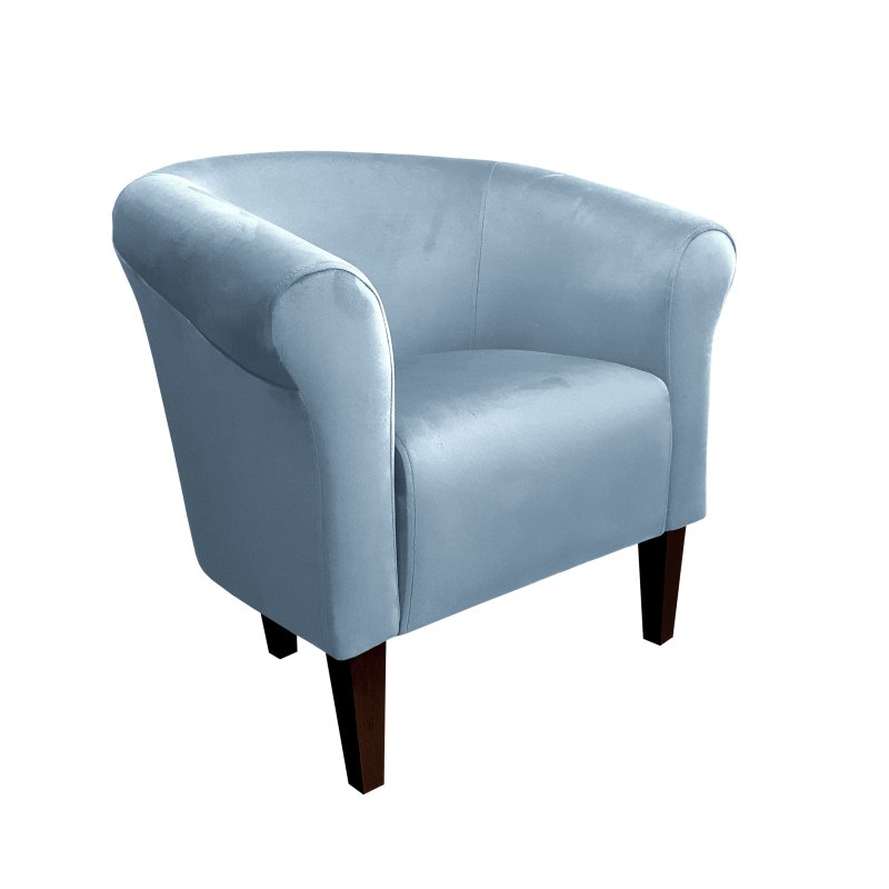 Fotel Milo tkanina welur - elegancki fotel tapicerowany