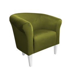 Fotel Milo tkanina welur - elegancki fotel tapicerowany