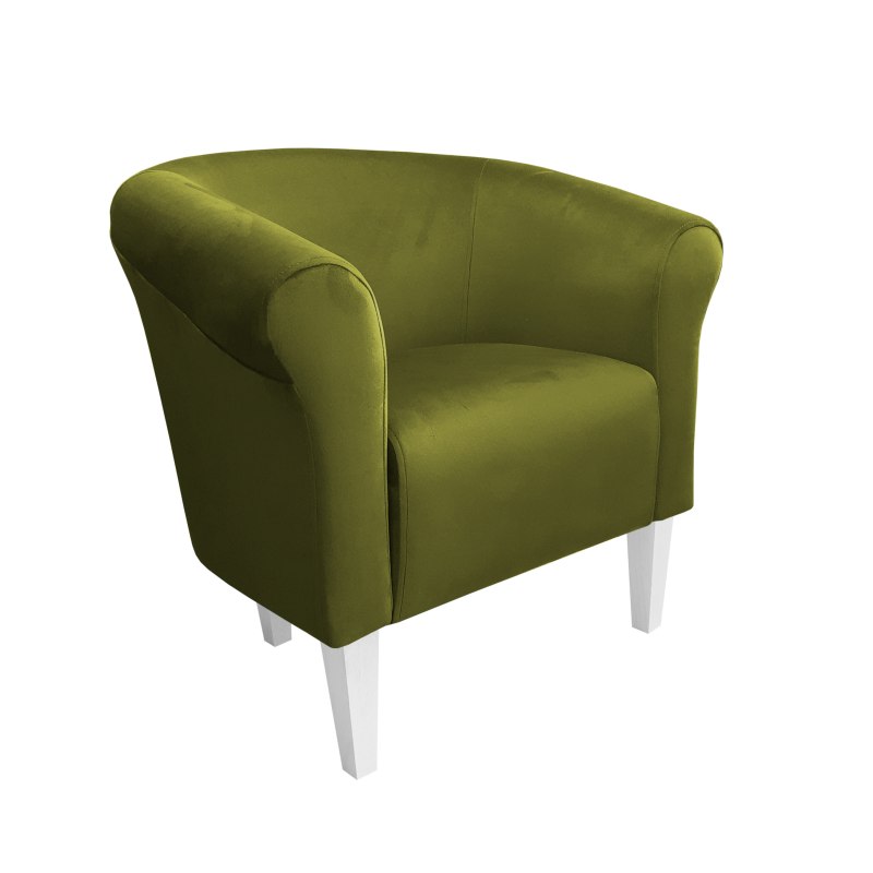 Fotel Milo tkanina welur - elegancki fotel tapicerowany