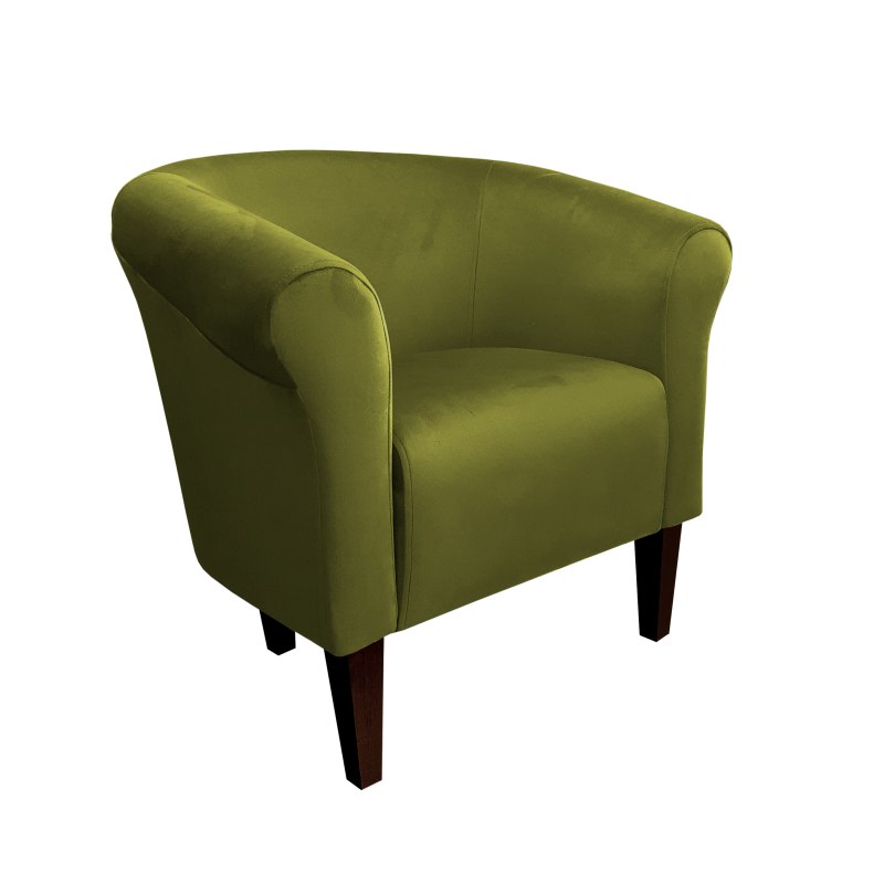 Fotel Milo tkanina welur - elegancki fotel tapicerowany