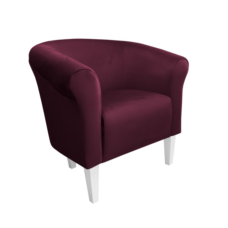 Fotel Milo tkanina welur - elegancki fotel tapicerowany