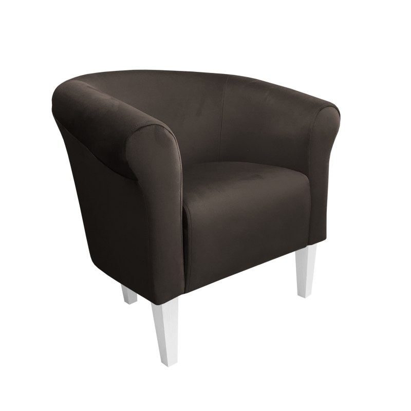 Fotel Milo tkanina welur - elegancki fotel tapicerowany