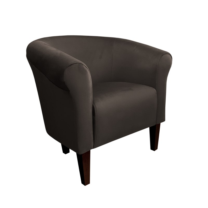 Fotel Milo tkanina welur - elegancki fotel tapicerowany