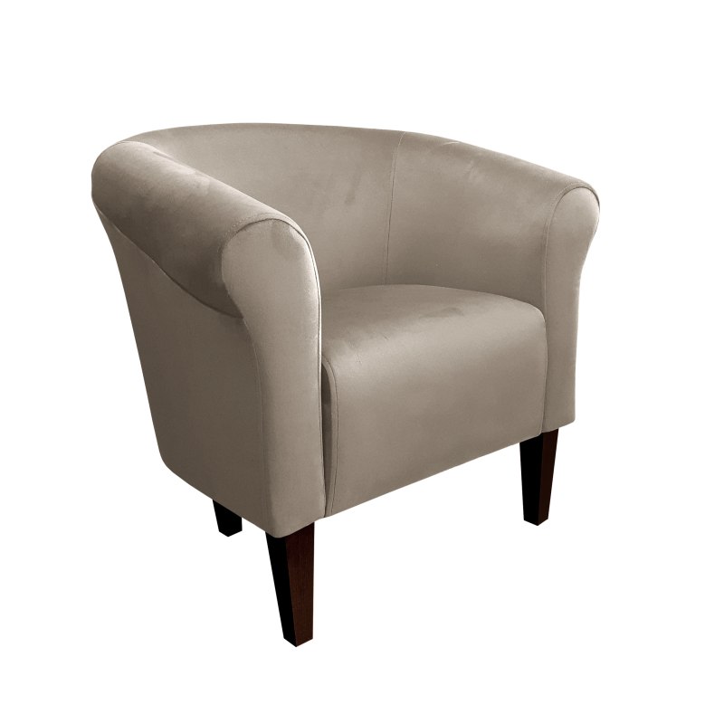 Fotel Milo tkanina welur - elegancki fotel tapicerowany
