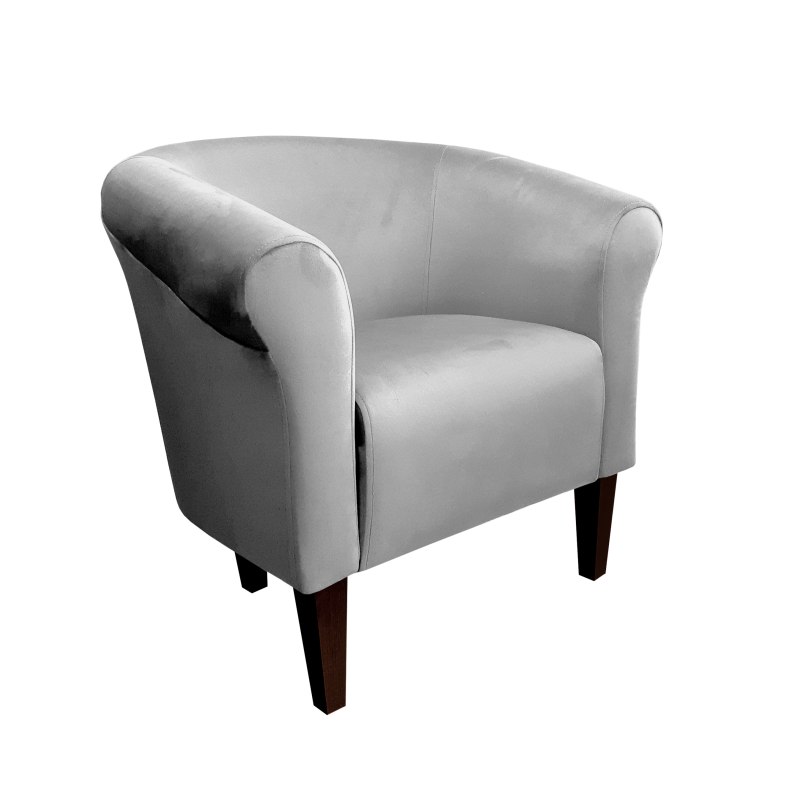 Fotel Milo tkanina welur - elegancki fotel tapicerowany