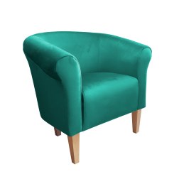 Fotel Milo tkanina welur - elegancki fotel tapicerowany