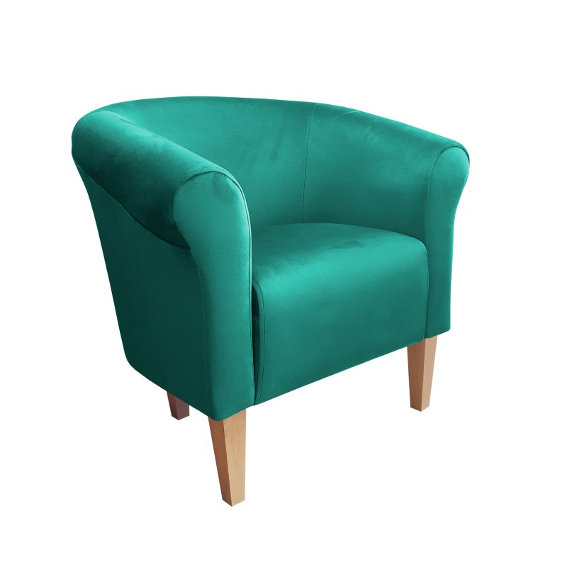 Fotel Milo tkanina welur - elegancki fotel tapicerowany