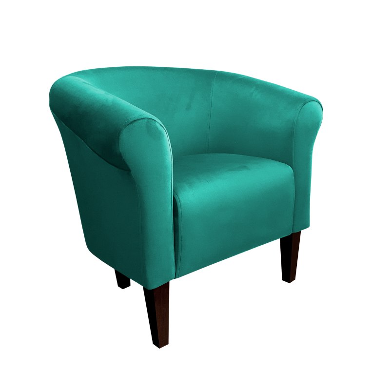Fotel Milo tkanina welur - elegancki fotel tapicerowany