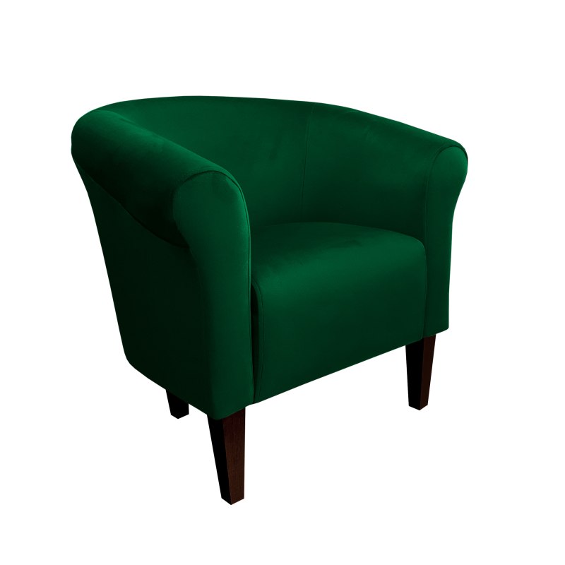Fotel Milo tkanina welur - elegancki fotel tapicerowany