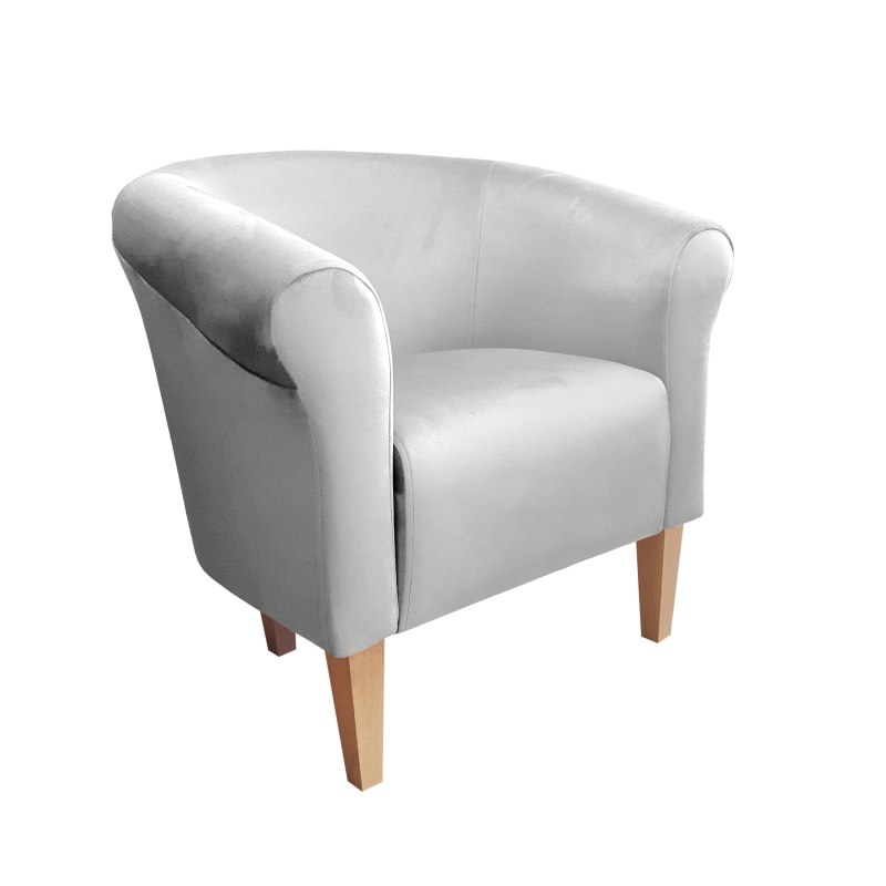 Fotel Milo tkanina welur - elegancki fotel tapicerowany