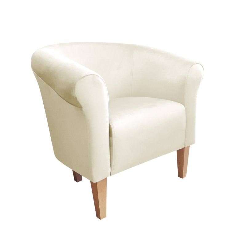 Fotel Milo tkanina welur - elegancki fotel tapicerowany