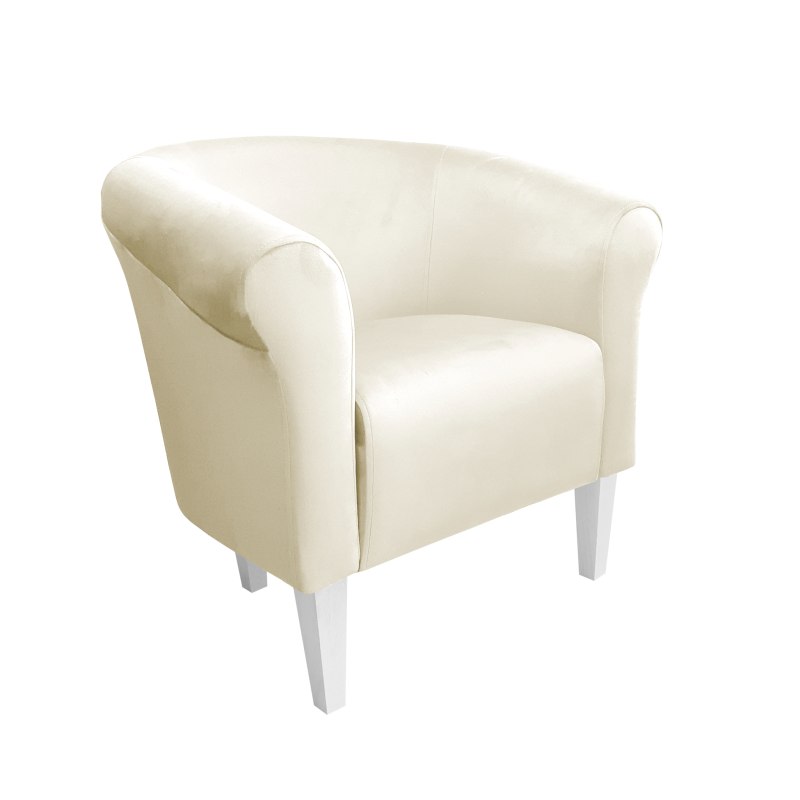 Fotel Milo tkanina welur - elegancki fotel tapicerowany