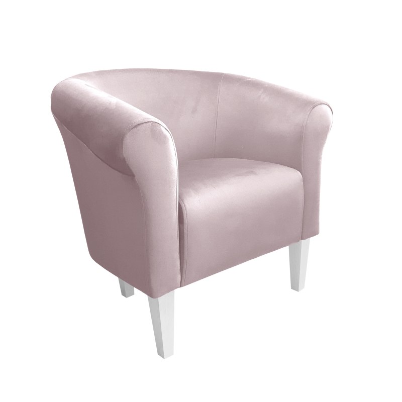 Fotel Milo tkanina welur - elegancki fotel tapicerowany