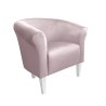 Fotel Milo tkanina welur - elegancki fotel tapicerowany