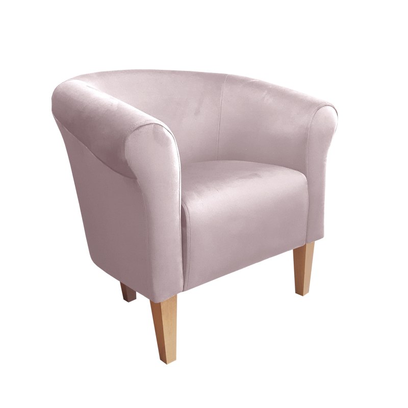 Fotel Milo tkanina welur - elegancki fotel tapicerowany