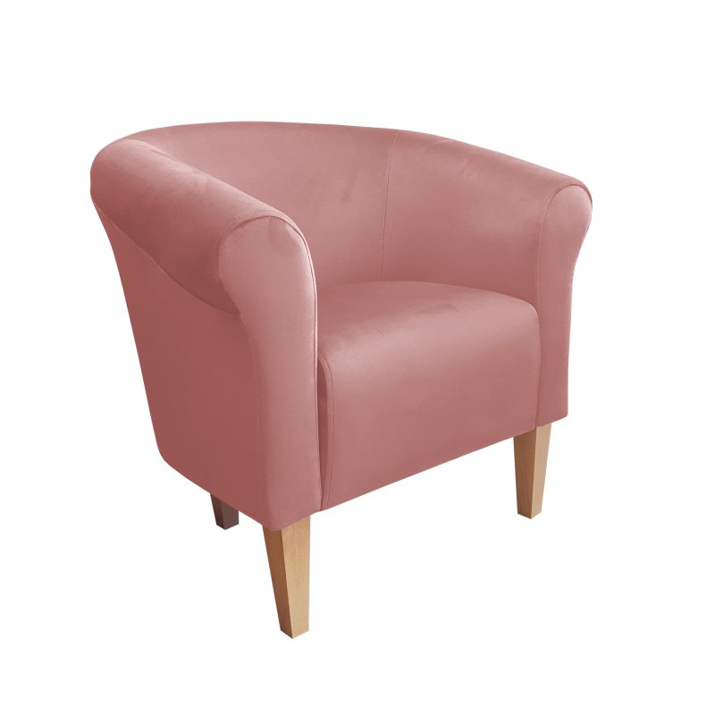 Fotel Milo tkanina welur - elegancki fotel tapicerowany