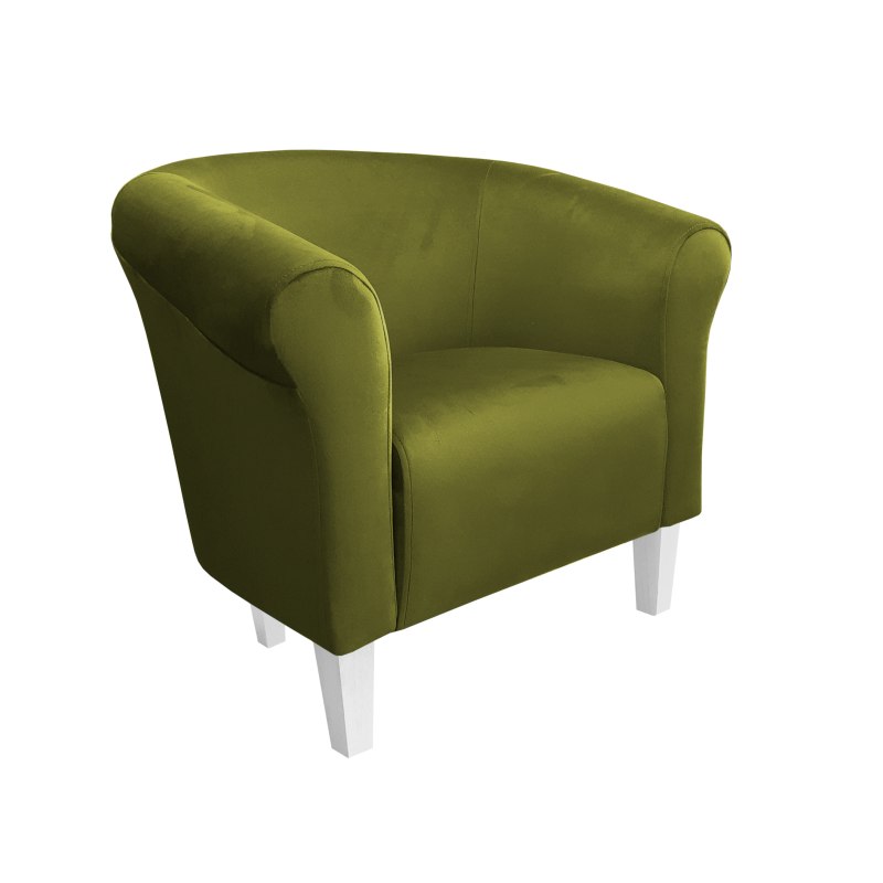 Fotel Milo tkanina welur - elegancki fotel tapicerowany