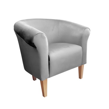 Fotel Milo tkanina welur - elegancki fotel tapicerowany