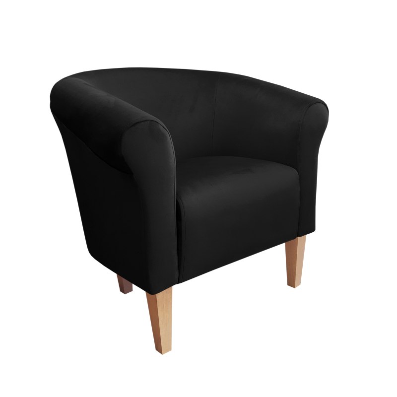Fotel Milo tkanina welur - elegancki fotel tapicerowany