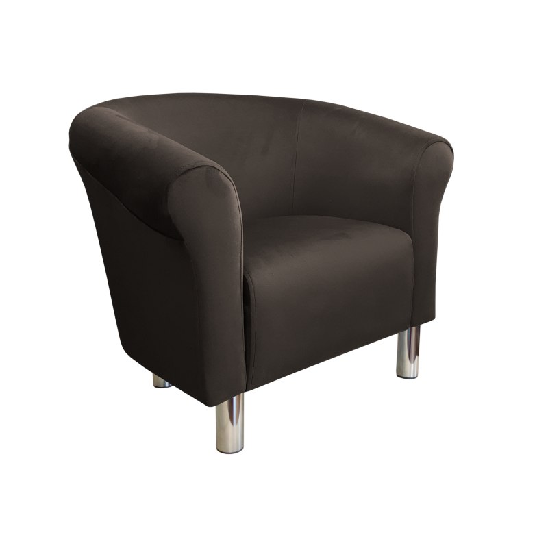 Fotel Milo tkanina welur - elegancki fotel tapicerowany