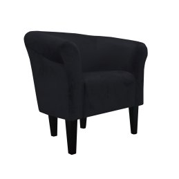 Fotel Milo tkanina welur - elegancki fotel tapicerowany