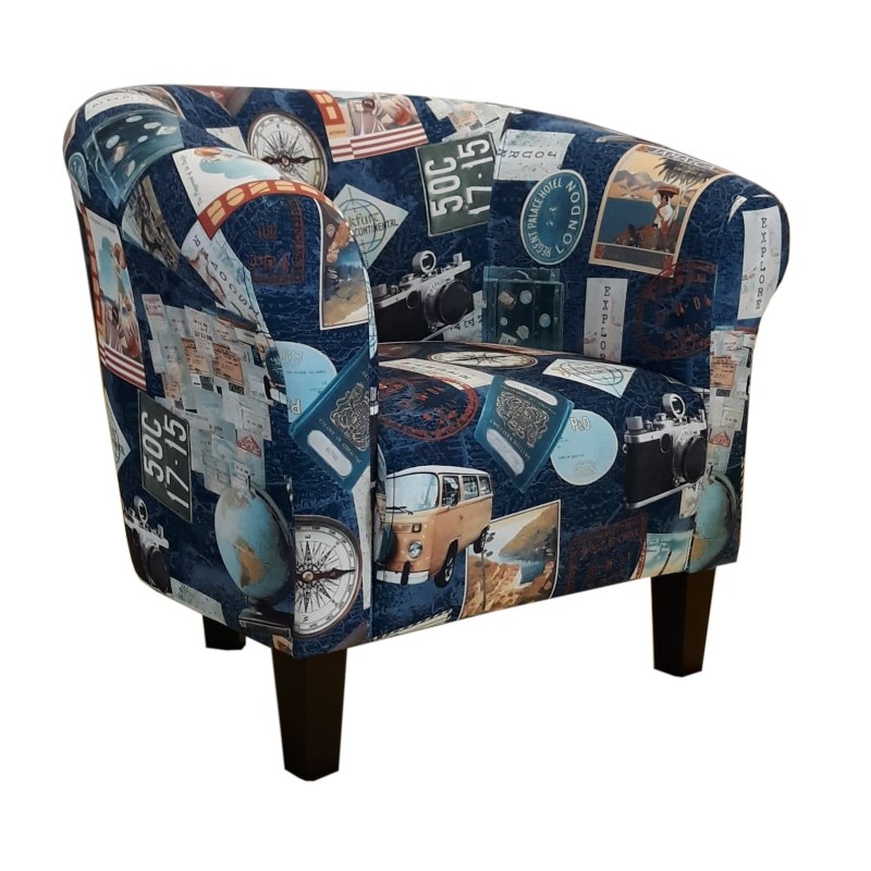 Fotel Milo tkanina Mikrofaza – elegancja