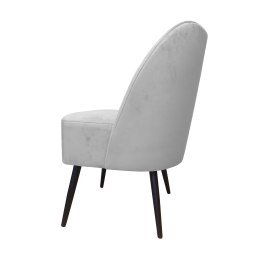 Fotel DUBAJ tkanina Welur noga metalowa