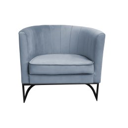 Fotel Glamour tkanina Welur podstawa metalowa