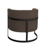 Fotel Glamour tkanina Welur podstawa metalowa