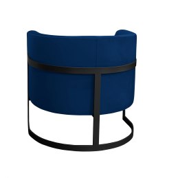 Fotel Glamour tkanina Welur podstawa metalowa