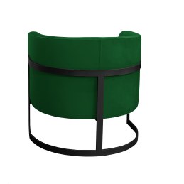 Fotel Glamour tkanina Welur podstawa metalowa