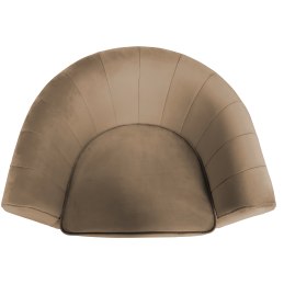 Fotel Glamour tkanina Welur podstawa metalowa