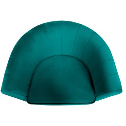 Fotel Glamour tkanina Welur podstawa metalowa