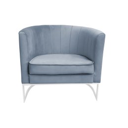Fotel Glamour tkanina Welur podstawa metalowa